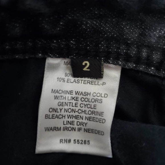 Express Distressed Black Skinny Jeans Size 2 - Picture 5 of 6